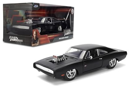 Jada Fast & Furious 1:24 Dom's 1970 Dodge Charger R/T Die-cast Car, Toys for Kids and Adults