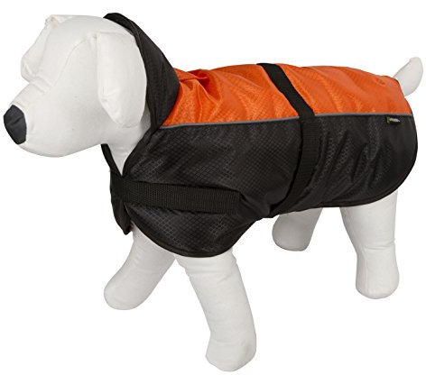 Kerbl 80630 Hundemantel Sölden, Größe XL, 50cm, schwarz/orange