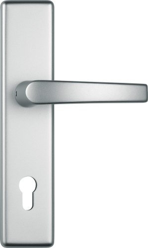 ABUS Tür-Schutzbeschlag KLT512 F1, aluminium mit beidseitigem Drücker, 247903