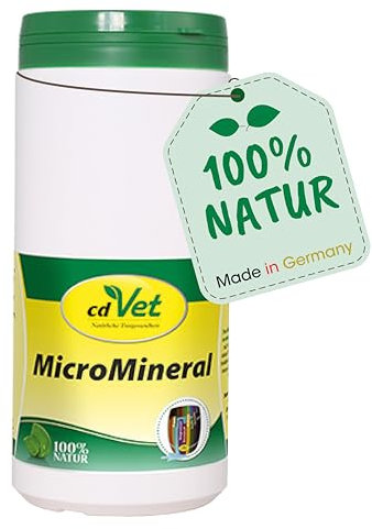 cdVet MicroMineral Hund & Katze 1000g - Nahrungsergänzung für Haustiere mit Mineralstoffen und Spurenelementen wie Magnesium und Calcium sowie Vitaminen