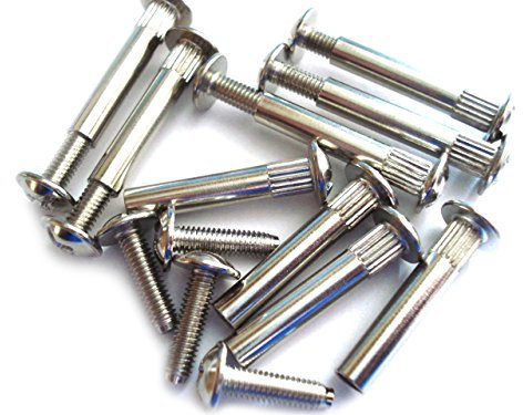 24 KITCHEN CONNECTOR BOLTS SCREWS M4 TO FIT 5MM HOLE