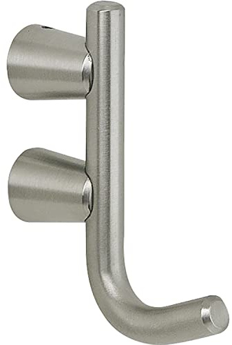 Grimme Mantelhaken Copan (Garderobenhaken), Breite 17 mm Höhe 86 mm, Kleiderhaken Edelstahl gebürstet