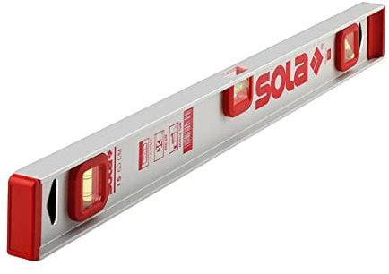 Sola 1250501 I-Profil Wasserwaage 3.176.272,5 cm I 101,6 cm, grau/rot, 40 cm