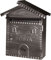 Cassetta Postale in Ferro Battuto per Esterni 22x7x35H cm col. Bronzo Martellato