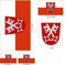 U24 Aufkleberbogen Regensburg Aufkleber Set Flagge Fahne