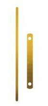 Leitz 1714-00-00 Heftstreifen und Aktenbinder Deckschienen 9.7 cm Metall gold