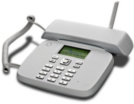 TELEFONO PER SIM GSM FISSO BIANCO COMPATIBILE CON VODAFONE TIM WIND
