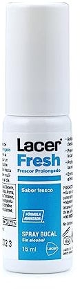 LACERFRESH - Spray Bucal 15ml, Antiplaca Dental, Previene la Caries, Protege las Encias, Enmascara el Mal Aliento, Boca Fresca, Sana y Protegida, Efecto Prolongado