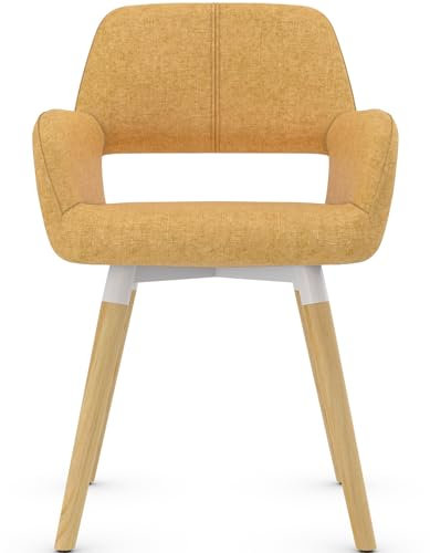 Bar Stools UK Oslo Stoff Esszimmerstuhl Gelb