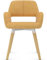 Bar Stools UK Oslo Stoff Esszimmerstuhl Gelb