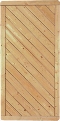 GreenSeason Lamellenzaun Prag B90 x H180 cm.