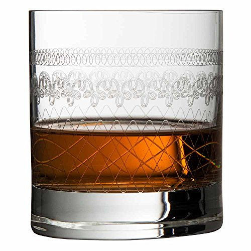 Urban Bar Old Fashioned Tumbler 1910, Lead Free Crystal with Vintage Etching 30cl Model No UB700-2