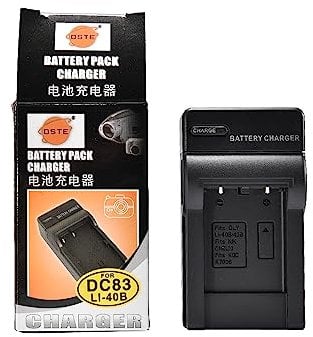 DSTE Travel and Car Charger Compatible with Olympus LI-40B LI-42B Nikon EN-EL10 Fuji NP-45 Pentax D-LI63 KLIC-7006 LB-012 Battery as MH-63