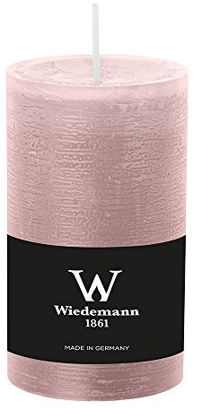 durchgefärbte Stumpenkerzen (H x Ø) 120 x 58 mm, Farbe Rosé, mit ASF zum Abbrandschutz, Wiedemann Marble Kerzen, Advent, Adventskranz, Weihnachten, Dekoration, Event