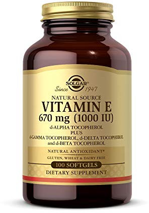 Solgar Natural Source Vitamin E 671mg - Supports the Immune System - Protects Cells from Oxidative Stress - 100 Softgels