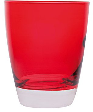 Excelsa Happy Colour Set Bicchieri, Rosso, 6 unità