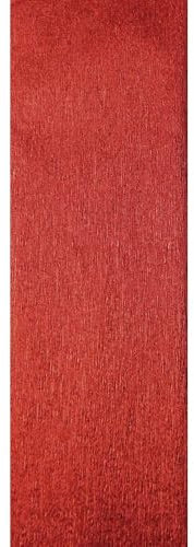 Clairefontaine 95206C Rolle Metallkrepppapier (250 x 50 cm, 72 g, ideal für Deko, mit Glanzeffekt) 1 Rolle rot