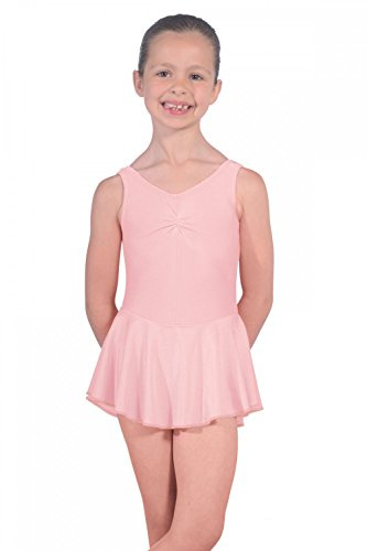 Roch Valley ISTDJ ärmelloses Ballett Trikot mit Rock Blassrosa 7-8 Jahre 122-128cm (1B)