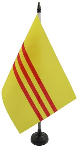 AZ FLAG - Tischflagge Südvietnam - 21x14 cm - Staat Vietnam Tischfahne 14 x 21 Cm - Flaggen