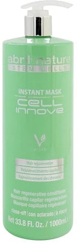 abril et nature - Cell Innove Haarmaske - Für alle Haartypen - Feuchtigkeit, Verjüngung und Regeneration - Behandlung mit pflanzlichen Stammzellen - Gesundes und kräftiges Haar - 1000 ml