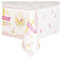 Unique Party - 58153 - Nappe en Plastique - 2,13 m x 1,37 m - 1ère Fête d’Anniversaire à thème Rose et Or