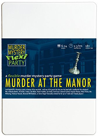 Murder Mystery Flexi Party Murder at the Manor 6-14 Player Dinner Party Game