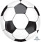Amscan 3068501 - Orbz Folienballon Fußball, circa 38 x 40 cm, Geburtstag, Weltmeisterschaft, Mottoparty, Heliumballon