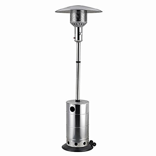 GrillChef by LANDMANN Gasheizstrahler | Mit Piezozündung und stufenlos regulierbarer Gaszufuhr | Edelstahl-Ausführung | Höhe 221 cm