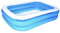 Bestway Family Pool, aufblasbares Kinder-Planschbecken, Türkis/Weiß, 201 x 150 x 51 cm