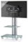 TV Standfuß mit Zwischenboden 22-40 Zoll | VESA max. 600x400 bis 30 kg | Fernseh Ständer aus Alu | TV Bodenständer mit Rollen | Maße ca. H. 100 x B. 60 x T 44 cm | Fernsehstand Bilano