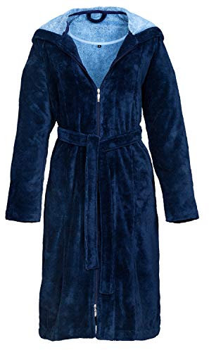 Vossen Damen Palermo Bademantel, Blau (winternight 004), 40 (Herstellergröße: 40/42 M)
