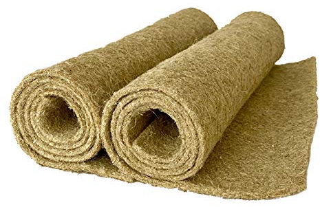 pemmiproducts Tapis pour rongeurs en Chanvre, 120 x 60 cm, épaisseur 5mm, Lot de 2. Tapis en Tant Que pour Les Lapins, cochons d'Inde, Hamsters, dègues, Rats et d'autres rongeurs.