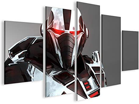 islandburner Bild Bilder auf Leinwand Cyborg Roboter Sci-Fi MF XXL Poster Leinwandbild Wandbild Dekoartikel Wohnzimmer Marke