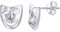 SILVEGO Damen Ohrringe aus 925 Sterling Silber Theatermasken Ohrstecker