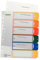 Leitz Register für A4, PC-beschriftbares Deckblatt und 6 Trennblätter, Taben mit Zahlenaufdruck 1-6, Überbreite, Weiß/Mehrfarbig, Polypropylen, 12920000