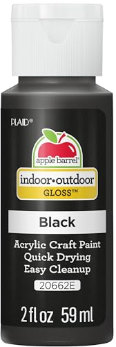Apple Barrel Acrylic Paint, Black, 2oz