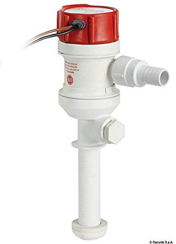 Rule tank aerator pump vertical outlet