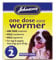 Johnson s Vet - Easy Dose Wormer Size 2 Medium Dog 2 Tabs