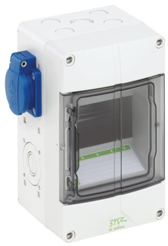 Spelsberg 4814054 72830201 STV 502-S Kleinverteiler Aufputz Teilungen = 5 Anzahl Reihen = 1, Grau