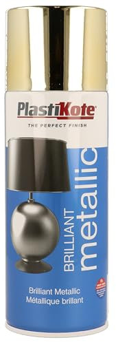 Plasti-Kote 440.0000160.076 160 400 ml Brilliant Spray Paint - Metallic Gold