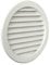 La Ventilazione T16RB Griglia Tonda in Plastica da Incasso, Bianco, ø 190 mm