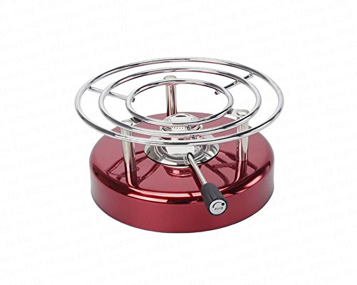 Kisag 2344 Kaminofen lang, Farbe rot, Edelstahl
