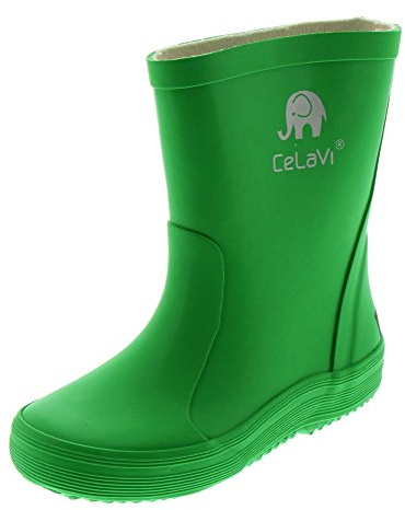 CeLaVi 1147 Unisex Kids’ Rain boot, green, 7 Child UK