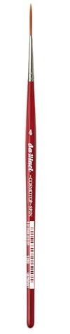 Da Vinci 1280 Series Rigger Brush, Synthetic Fiber, Red, 19.1 x 0.15 x 30 cm
