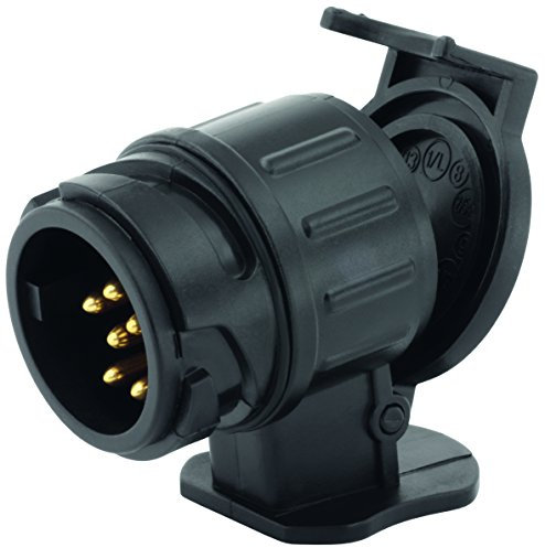 AdLuminis Anhängeradapter 13 auf 7 polig, schwarz, PKW KFZ Anhänger-Zubehör