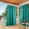 TOWN & COUNTRY BASICS Cabana GT Solider Vorhang mit Ösen für drinnen und draußen, Lichtfilterung, 1 Paar, Polyester, blaugrün, 54x84, 2