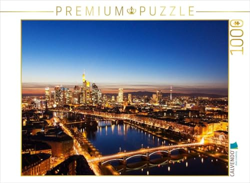 CALVENDO Puzzle Frankfurt vom Mainplaza | 1000 Teile Lege-Größe 64 x 48 cm Foto-Puzzle für glückliche Stunden