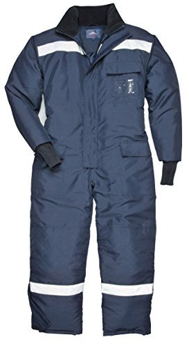 Cold Store Thermooverall Kälteschutzanzug Thermoanzug blau - mit Reflexstreifen (XXL)