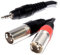 kenable Pulse 3.5mm Jack Plug to 2 x XLR Plugs For PC to Mixer 3m [3 metres]