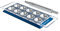 Marcato Ravioli Maker Press, Ravioli Machine, Homemade Ravioli Cutter, 50 mm Square Cut, Aluminum Rolling Pin Included, Made in Italy. Model: Ravioli Tablet, Blue